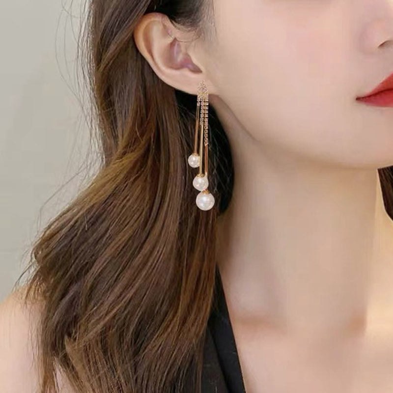 Fashion Double Layer Hook Earrings