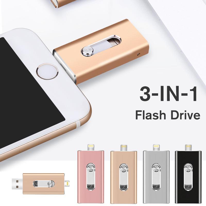 Push-And-Pull 3-in-1 Photostick Flash Drive