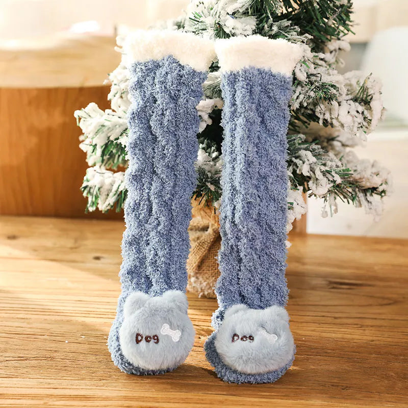 Children's Animal Coral Fleece Socks
