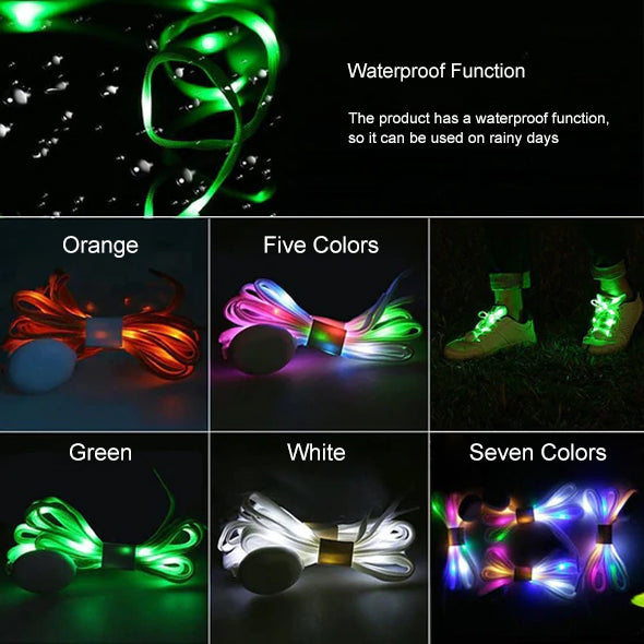 LED Illuminated Shoelaces