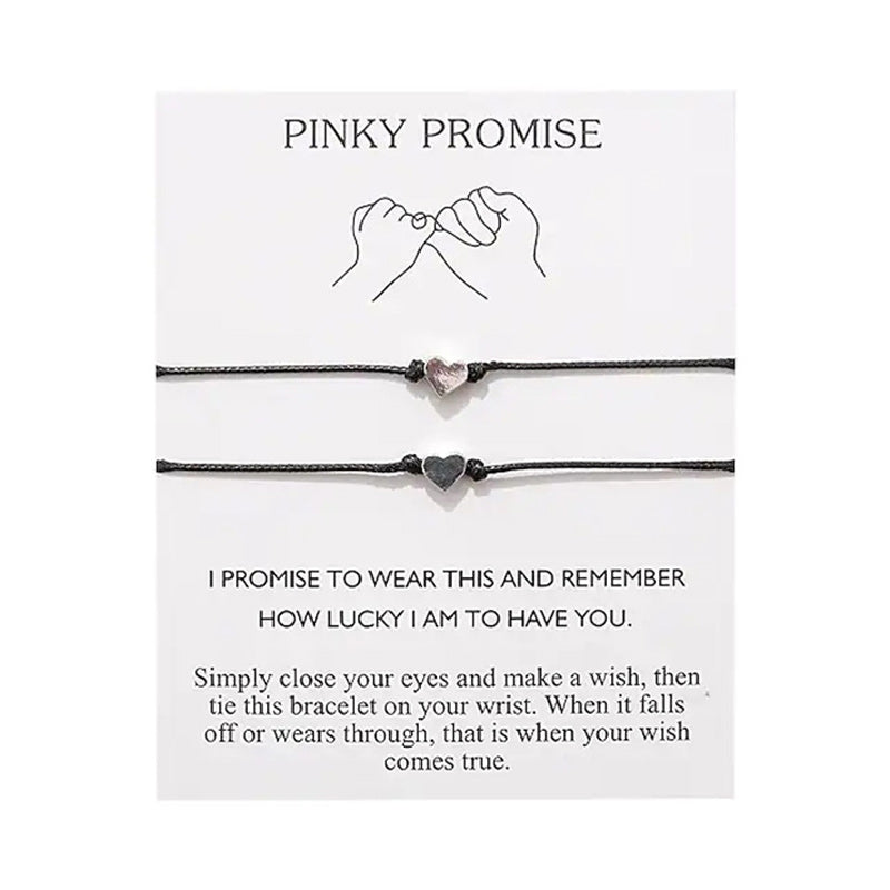 Pinky Promise Heart Bracelet