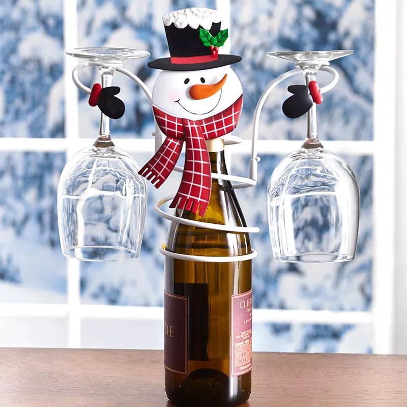(🎅Early Xmas Sale - Save 50% OFF🎅) Holiday Wine Bottle & Glass Holders