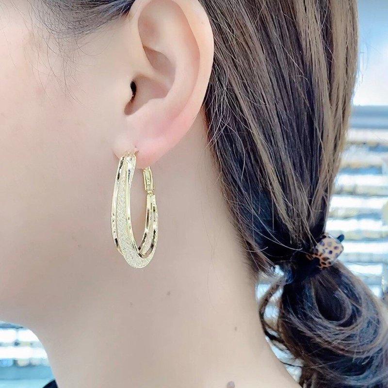 Withinhand Fashion Oval Earrings