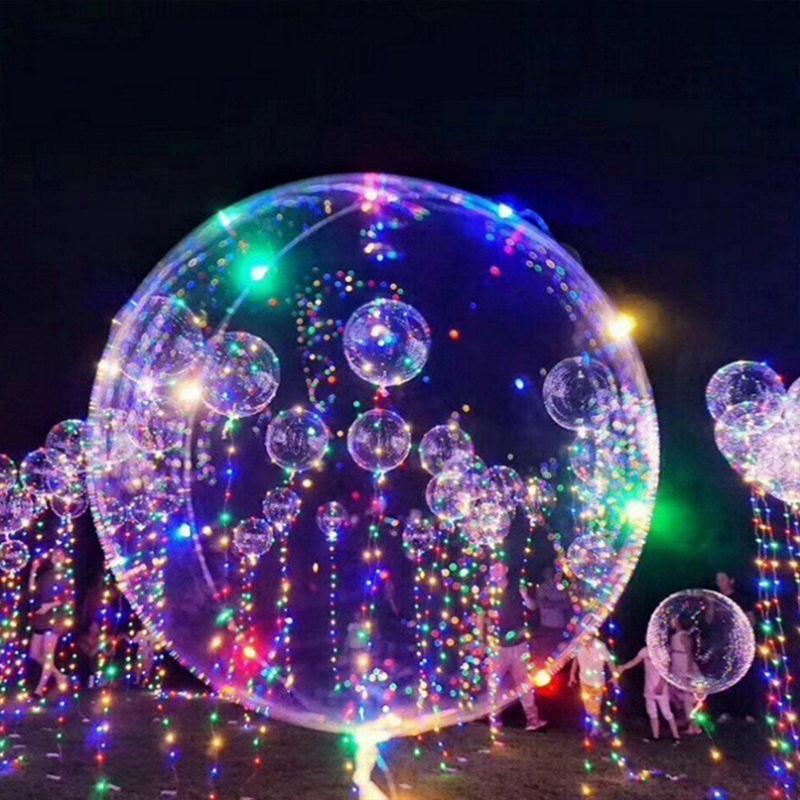 Christmas Party Balloons with LED String Light