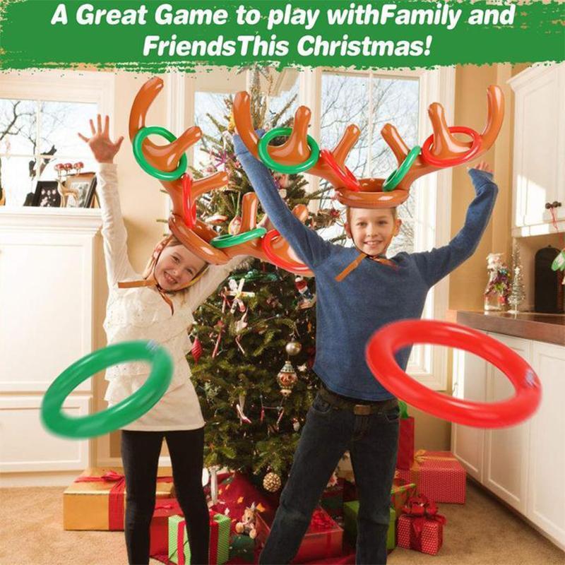Christmas reindeer antler ring toss game homesup uk