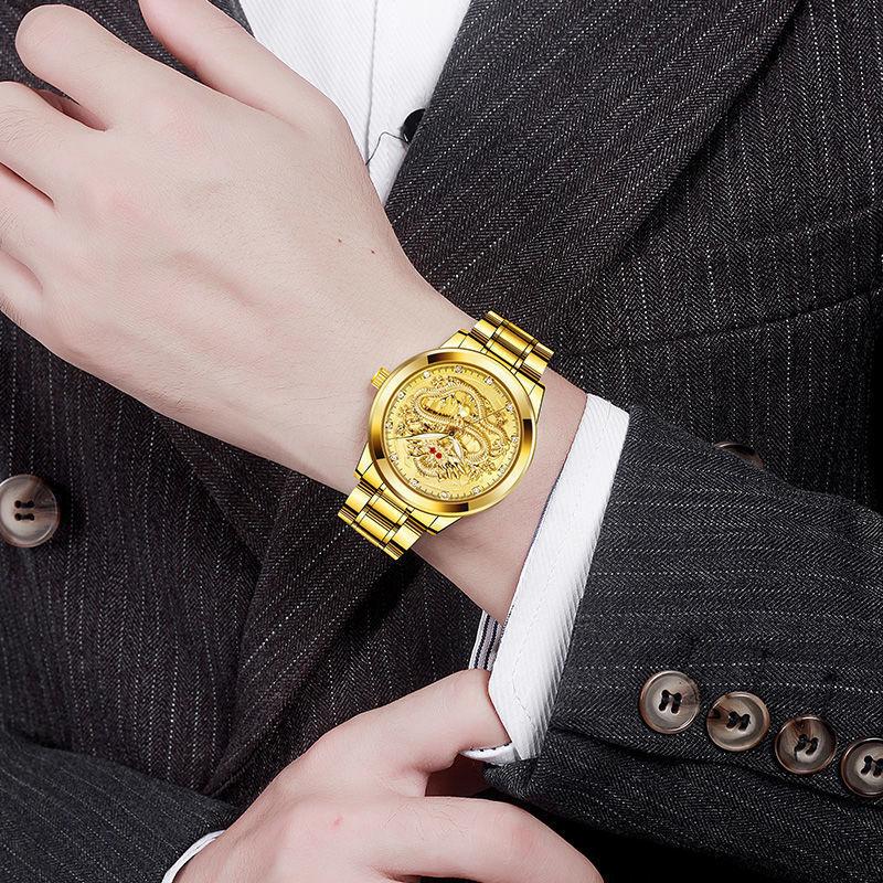 Fashionable Golden Dragon Watch