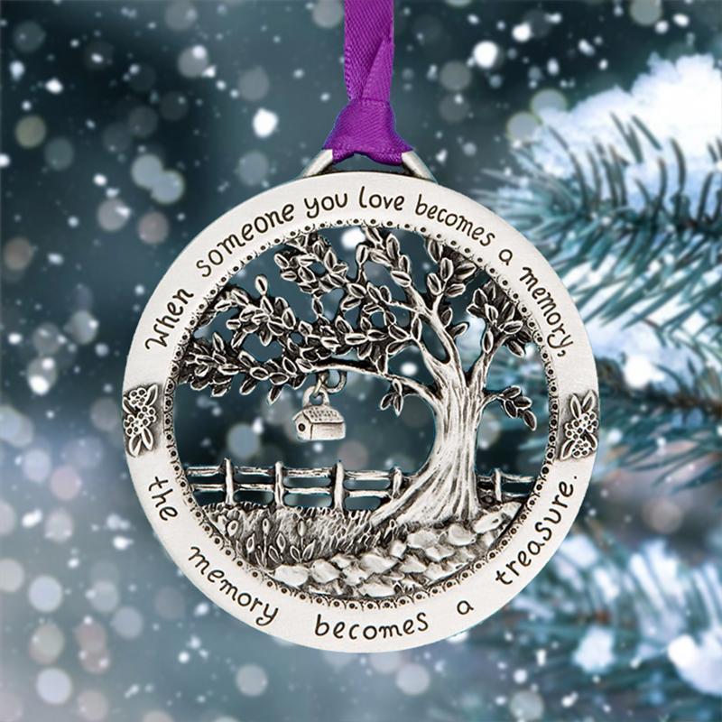 "When Someone You Love Becomes a Memory" - Merry Christmas Memorial Ornament