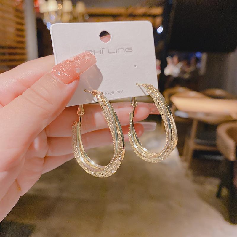 Withinhand Fashion Oval Earrings