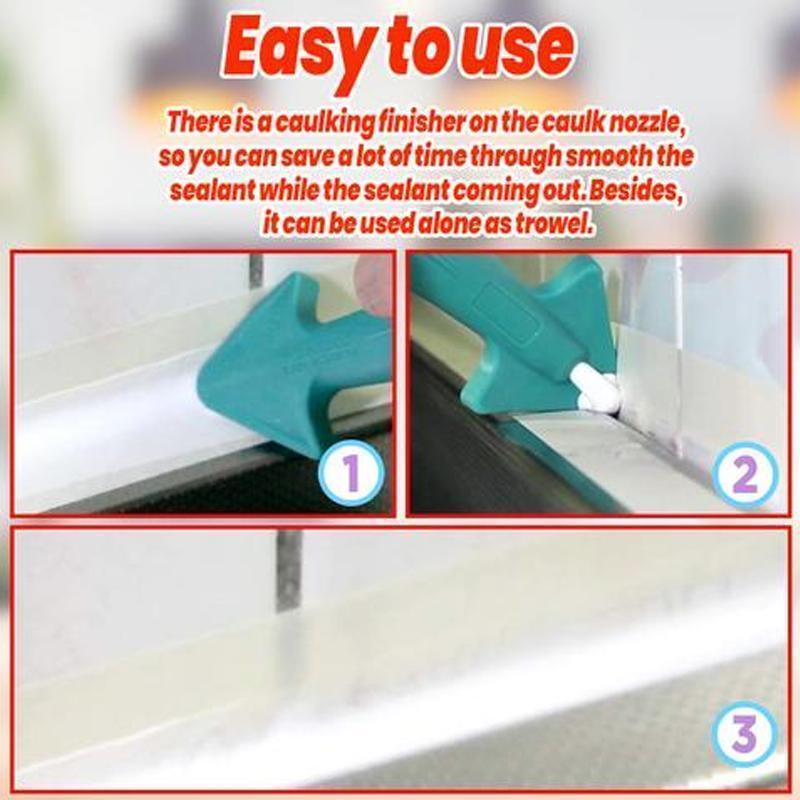 Silicone Caulking Nozzle Set ( get scraper free )