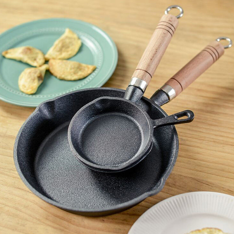 Small Omelette Pan With Wooden Handle